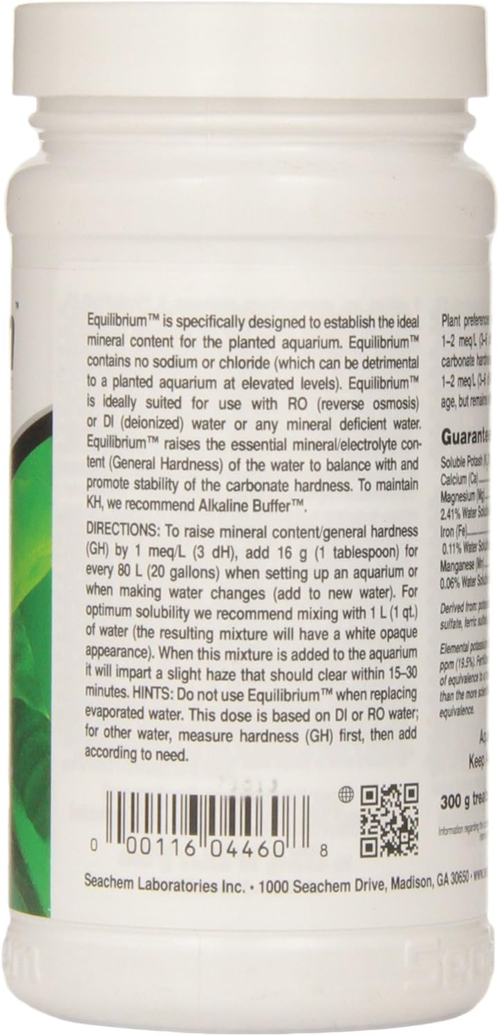 Seachem Equilibrium (300G) – Boost Plant Growth & Stability In Your Aquarium Ecosystem! Water