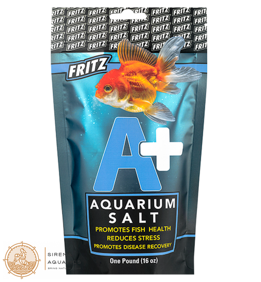 Fritz A + Aquarium Salt - All-Natural Solution For Healthy Fish & Stress Reduction! 1 Lb Water