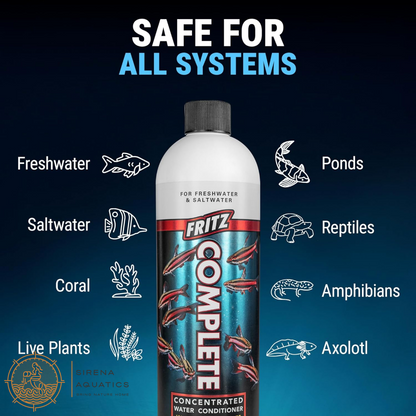 Fritz Complete Water Conditioner - Safe & Effective For Fresh Saltwater Aquariums! Additives