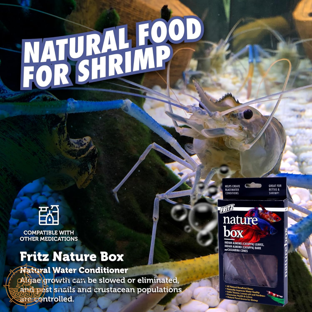 Fritz Nature Box - Natural Habitat Enhancer For Healthy Vibrant Aquarium Fish! Water Additives