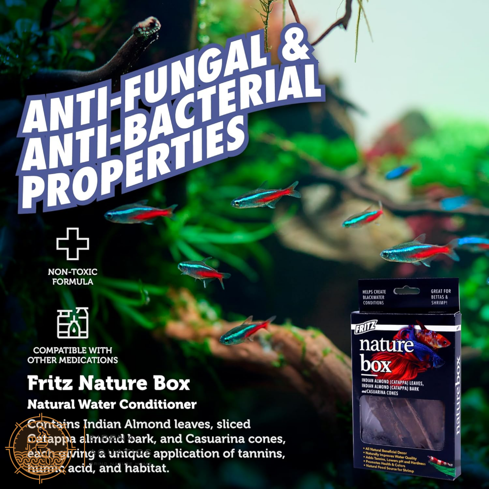 Fritz Nature Box - Natural Habitat Enhancer For Healthy Vibrant Aquarium Fish! Water Additives