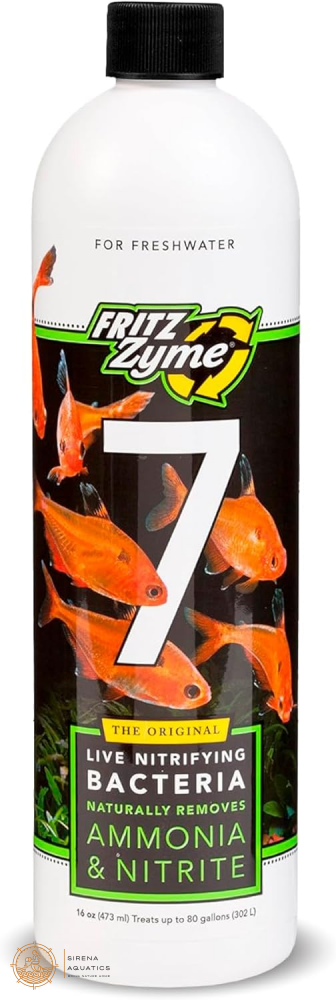 Fritzzyme #7 Freshwater - Fast-Acting Nitrifying Bacteria For Healthy Aquariums! 16 Oz Water