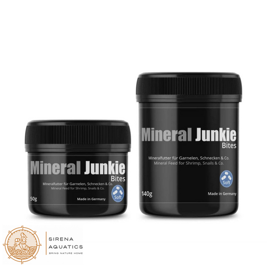 GlasGarten Mineral Junkie Bites - Mineral supplemental feed for Aquarium Shrimp Crayfish Snails 50g Animals & Pet