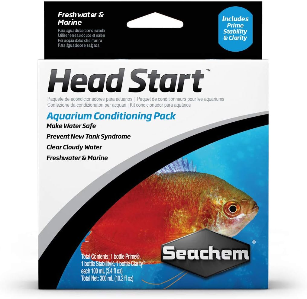 Seachem Head Start Water Conditioning 3 - Pack Additives