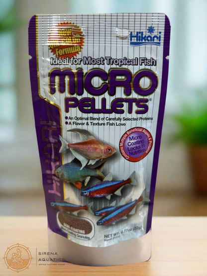 Hikari Tropical Micro Pellets Floating - High Protein Fish Food For Vibrant Healthy Nano Fish!