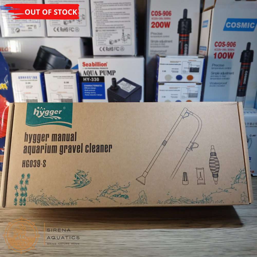 Hygger Aquarium 3-In-1 Siphon Gravel Cleaner - For Cleaning Tanks And Water Changes (Small) Supplies