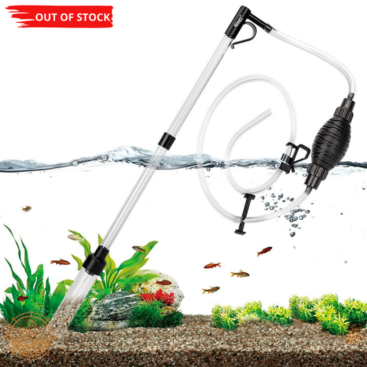 Hygger Aquarium 3-In-1 Siphon Gravel Cleaner - For Cleaning Tanks And Water Changes (Small) Supplies