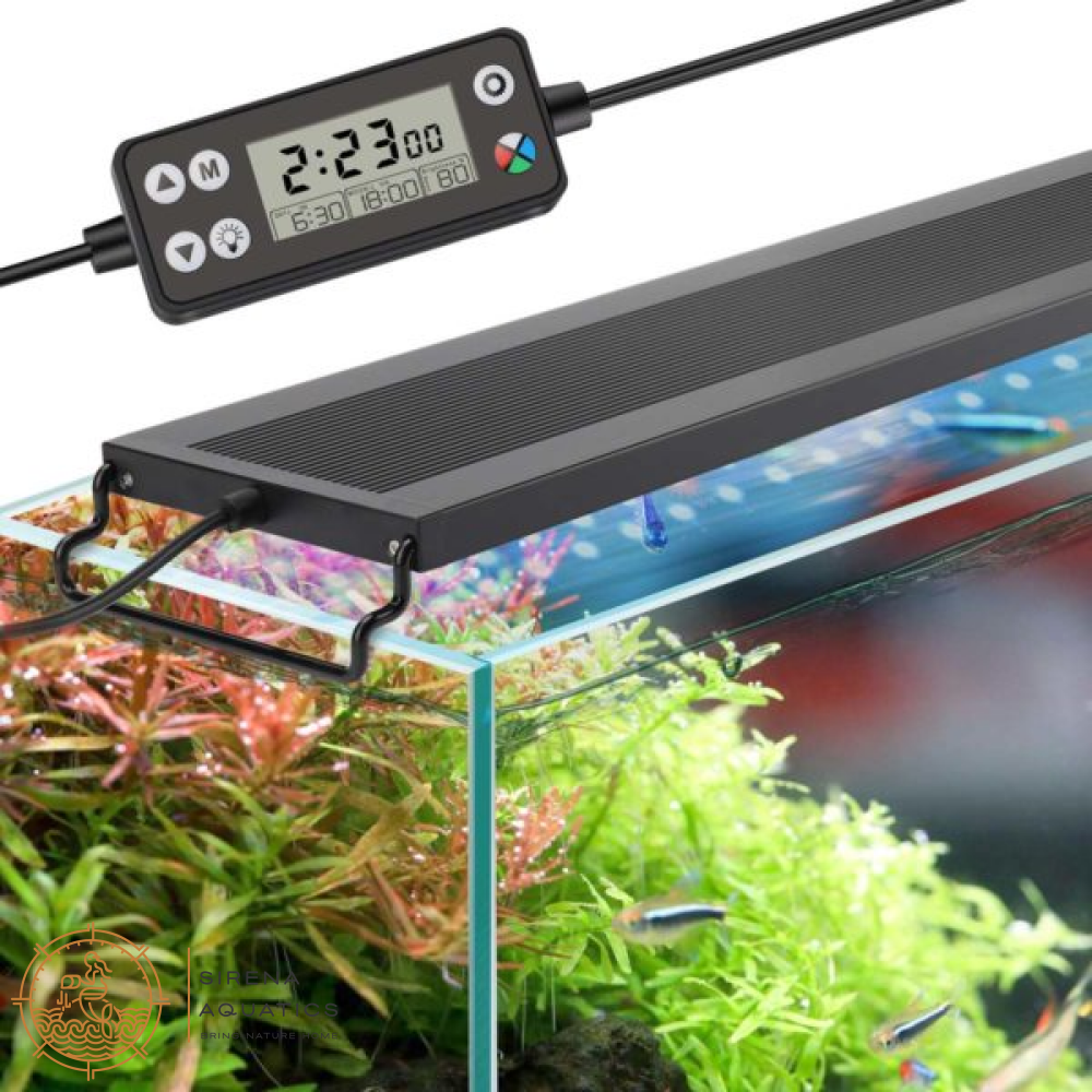 Hygger Aquarium Led Light For Planted And Aquascaped Tanks - Programmable Dimmable With Lcd Monitor