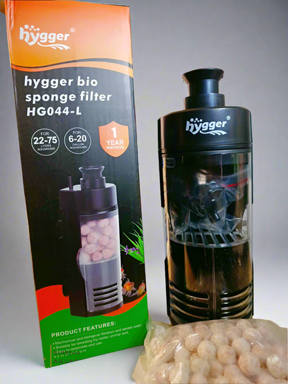Hygger Aquarium Internal Sponge Mechanical And Biological Filter - Great For Small Fish Tanks!