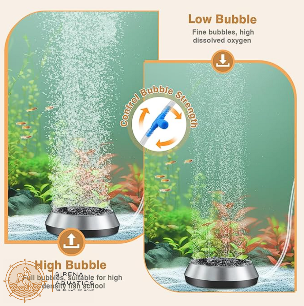 Hygger Misty Air Bubbler Kit - Elevate Your Aquarium With Quiet Operation & High Oxygenation! Pump