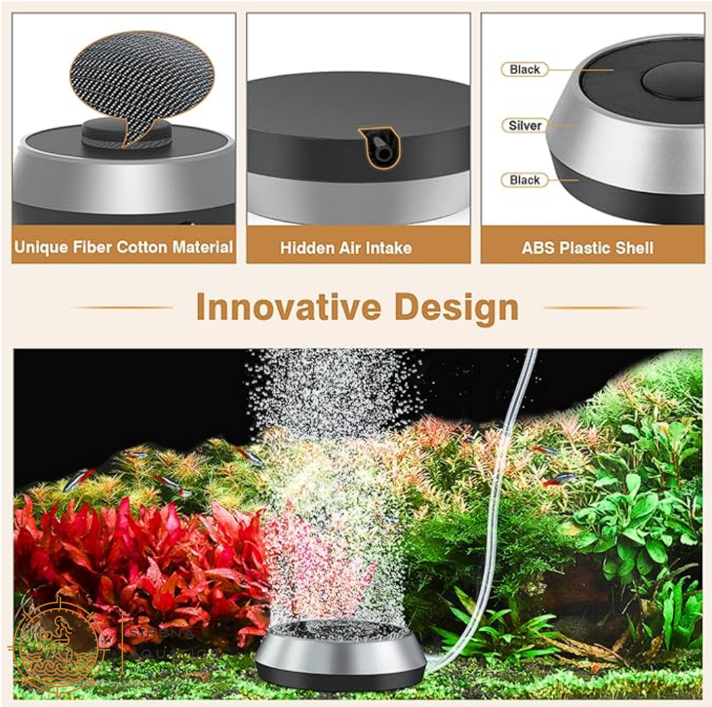 Hygger Misty Air Bubbler Kit - Elevate Your Aquarium With Quiet Operation & High Oxygenation! Pump