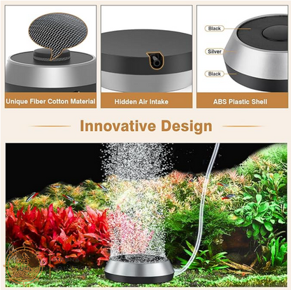 Hygger Misty Air Bubbler Kit - Elevate Your Aquarium With Quiet Operation & High Oxygenation! Pump