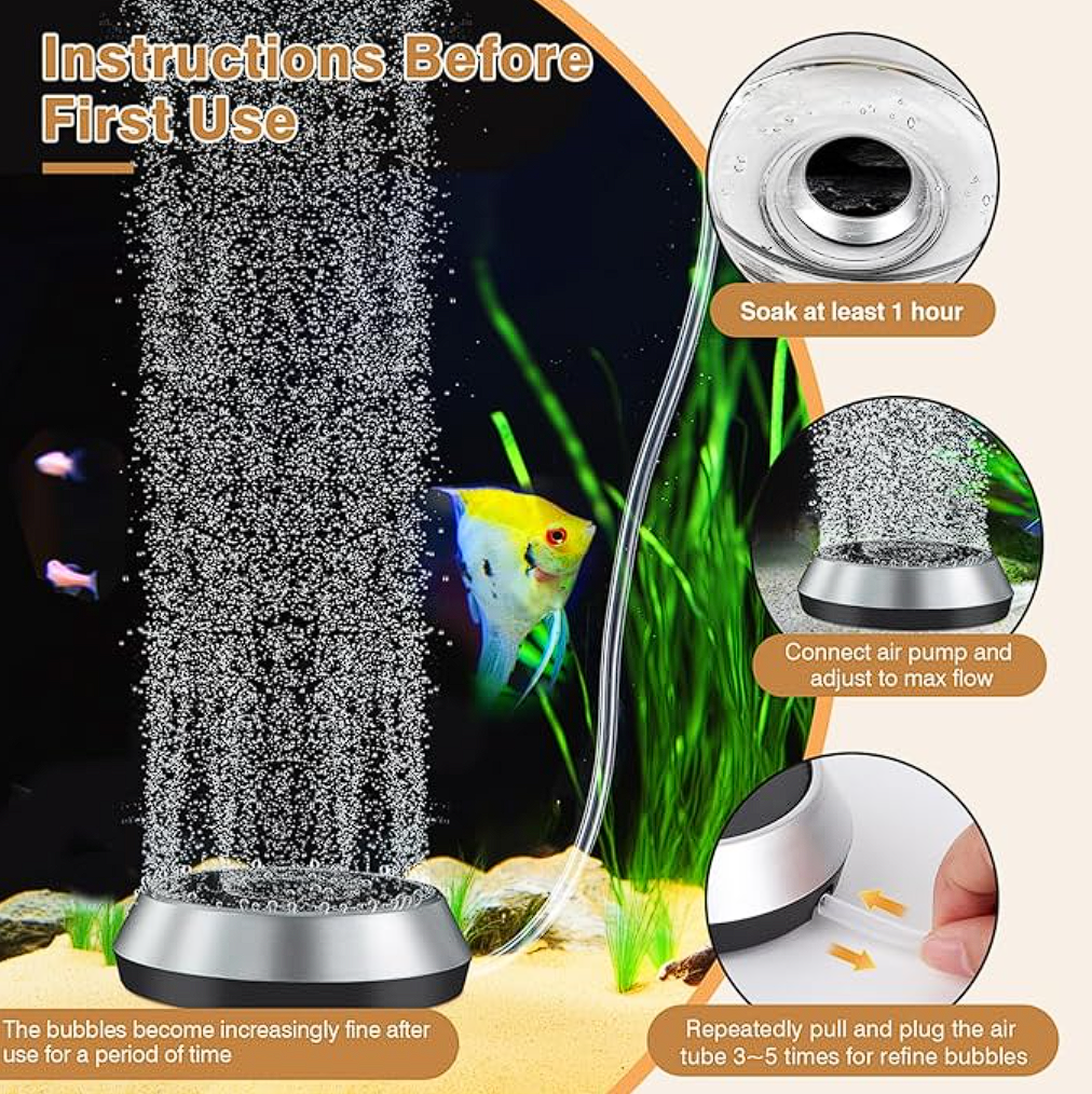 Hygger Misty Air Bubbler Kit - Elevate Your Aquarium With Quiet Operation & High Oxygenation! Pump