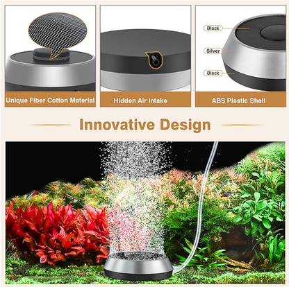Hygger Misty Air Bubbler Kit - Elevate Your Aquarium With Quiet Operation & High Oxygenation! Pump
