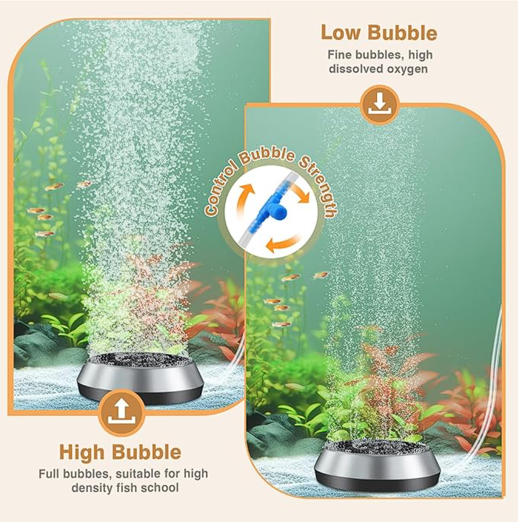 Hygger Misty Air Bubbler Kit - Elevate Your Aquarium With Quiet Operation & High Oxygenation! Pump