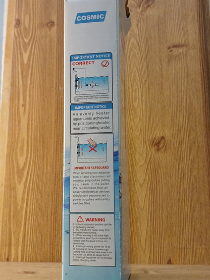 Cosmic Aquarium Heater (Glass) Heaters And Thermometers