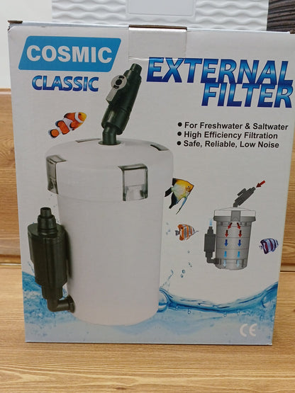 Cosmic Classic External Filter For Freshwater Aquariums Filters And Media