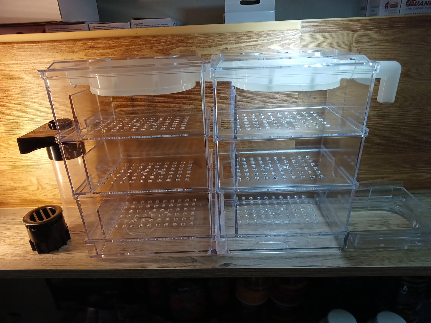 Seabillion Mini Plastic Triple Decker Trickle Filter - With 6 Trays! (45Cm) Filters And Media