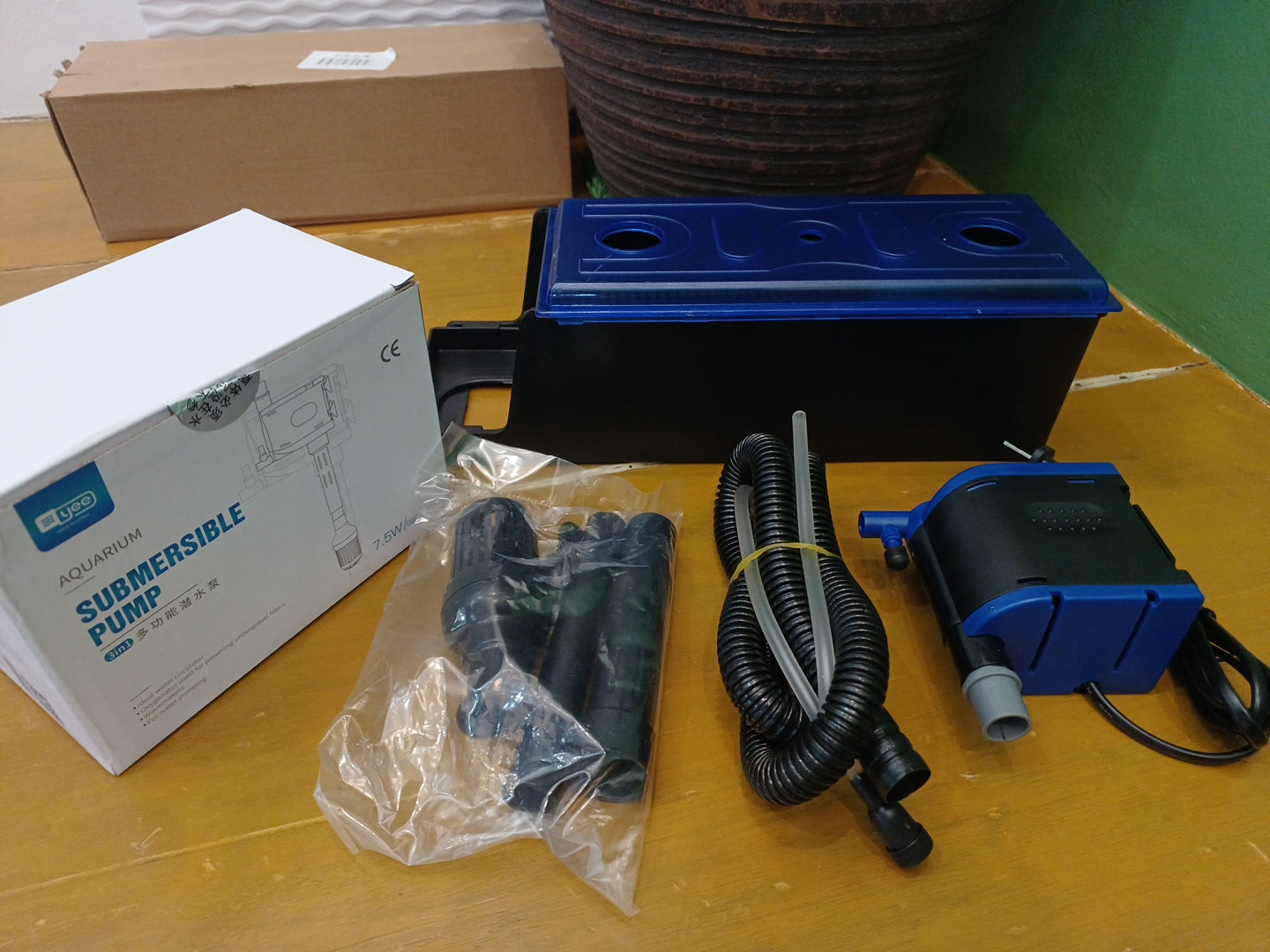 Yee 3-In-1 Top Filter With Submersible Pump And Trickle Box For Aquariums Aquarium Water
