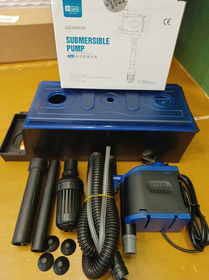 Yee 3-In-1 Top Filter With Submersible Pump And Trickle Box For Aquariums Aquarium Water