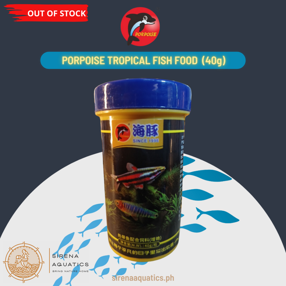 Porpoise Color Enhancing Tropical Fish Food - Great For Small (40G Bottle)