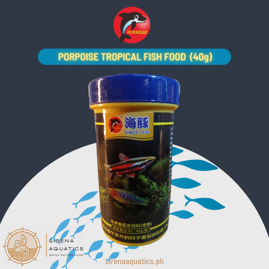 Porpoise Color Enhancing Tropical Fish Food - Great For Small (40G Bottle)