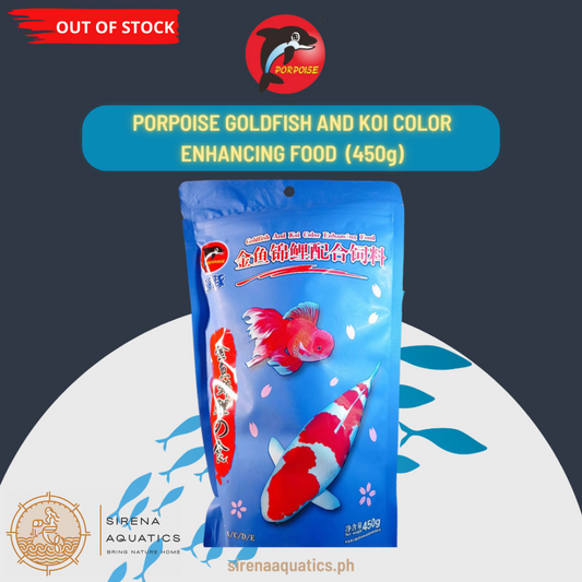 Porpoise Goldfish And Koi Food - Color Enhancing 450G Boosts Vibrancy & Health Fish