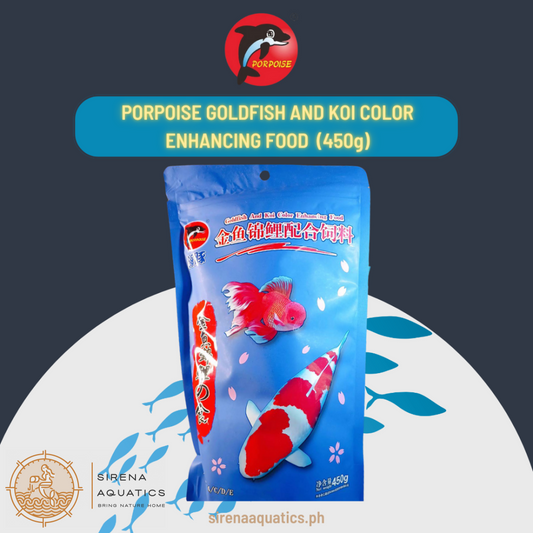 Porpoise Goldfish And Koi Food - Color Enhancing 450G Boosts Vibrancy & Health Fish