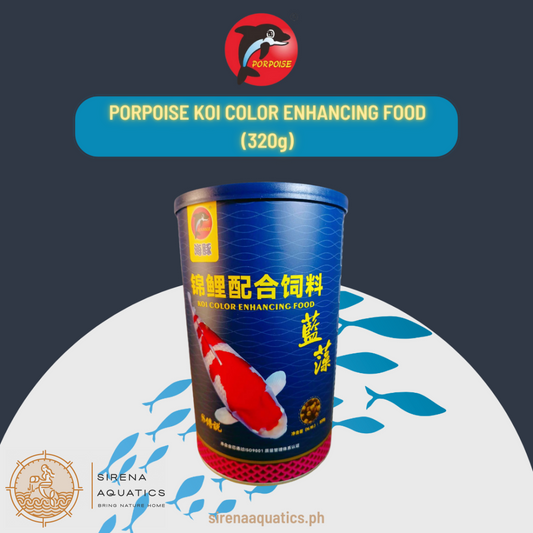 Porpoise Koi Color Enhancing Fish Food - Large 320G Can