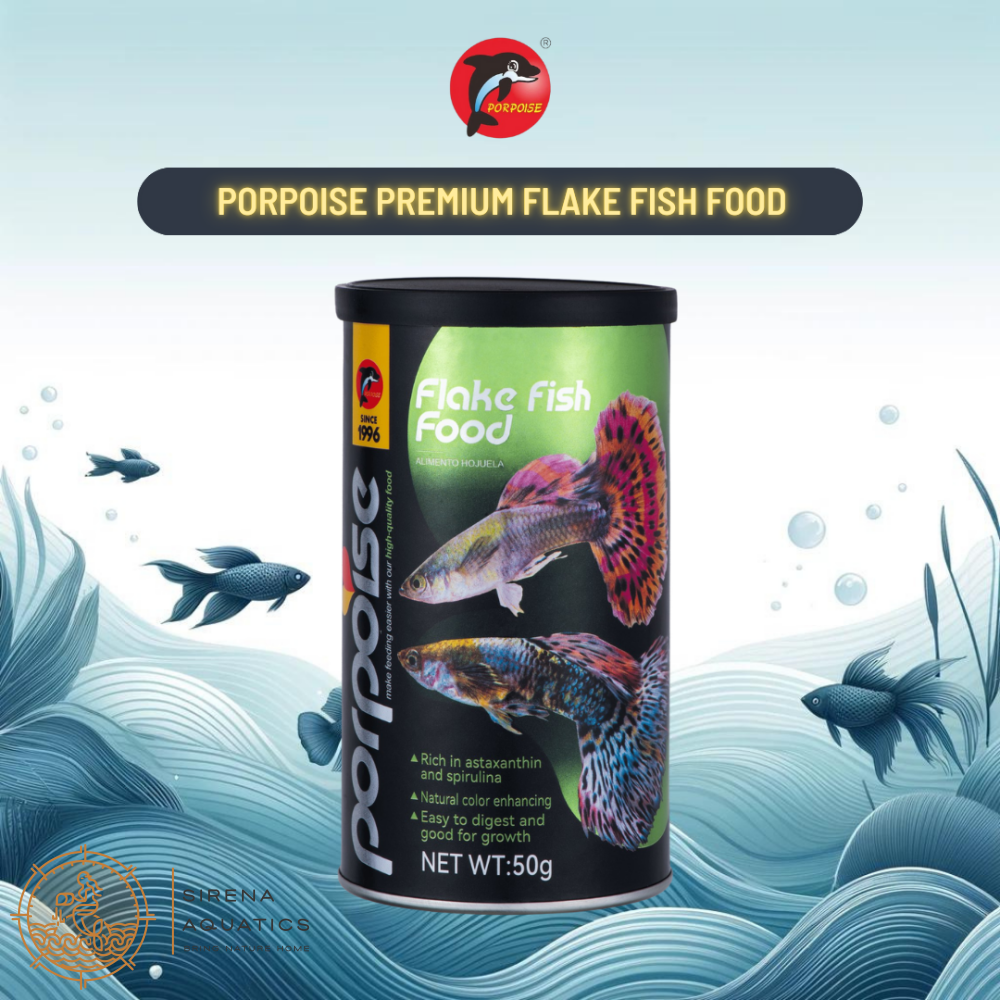 Porpoise Premium Flake Fish Food For Both Freshwater And Saltwater (50G)