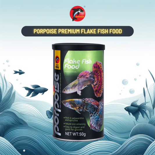 Porpoise Premium Flake Fish Food For Both Freshwater And Saltwater (50G)