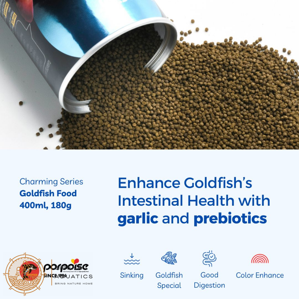 Porpoise Premium Goldfish Food For Ranchus Orandas Etc. For Healthy Digestion (180G) Fish