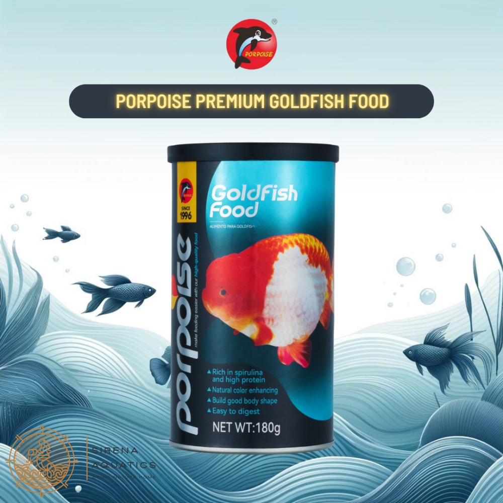 Porpoise Premium Goldfish Food For Ranchus Orandas Etc. For Healthy Digestion (180G) Fish