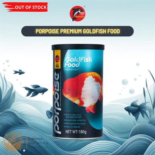 Porpoise Premium Goldfish Food For Ranchus Orandas Etc. For Healthy Digestion (180G) Fish