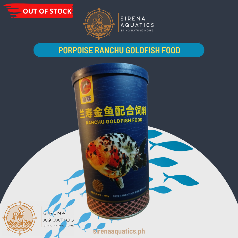 Porpoise Ranchu Goldfish Fish Food - Especially Formulated For Growouts! (180G)