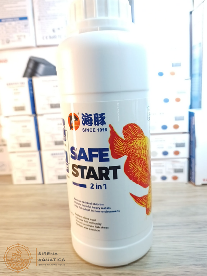 Porpoise Safe Start - Ultimate Aquarium Water Conditioner For Healthy Fish Transition 1 Liter