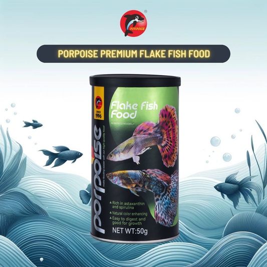 Porpoise Premium Flake Fish Food For Both Freshwater And Saltwater (50G)