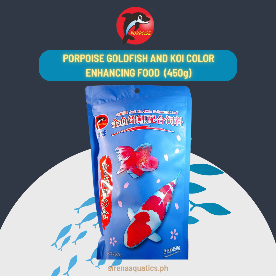 Porpoise Goldfish And Koi Food - Color Enhancing 450G Boosts Vibrancy & Health Fish
