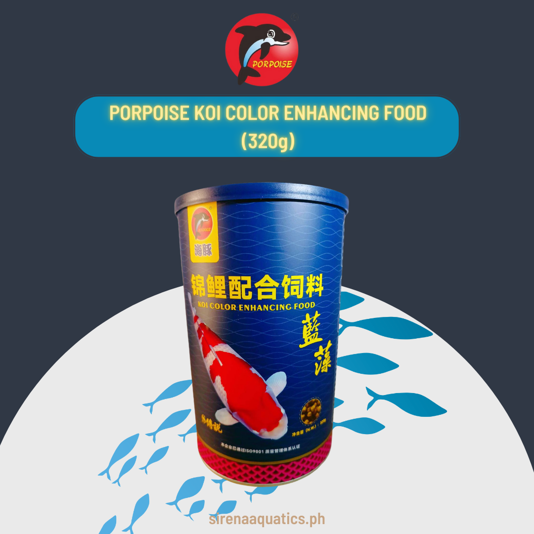 Porpoise Koi Color Enhancing Fish Food - Large 320G Can