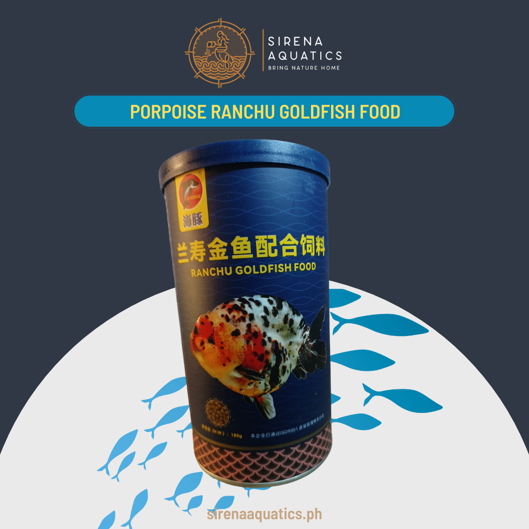 Porpoise Ranchu Goldfish Fish Food - Especially Formulated For Growouts! (180G)