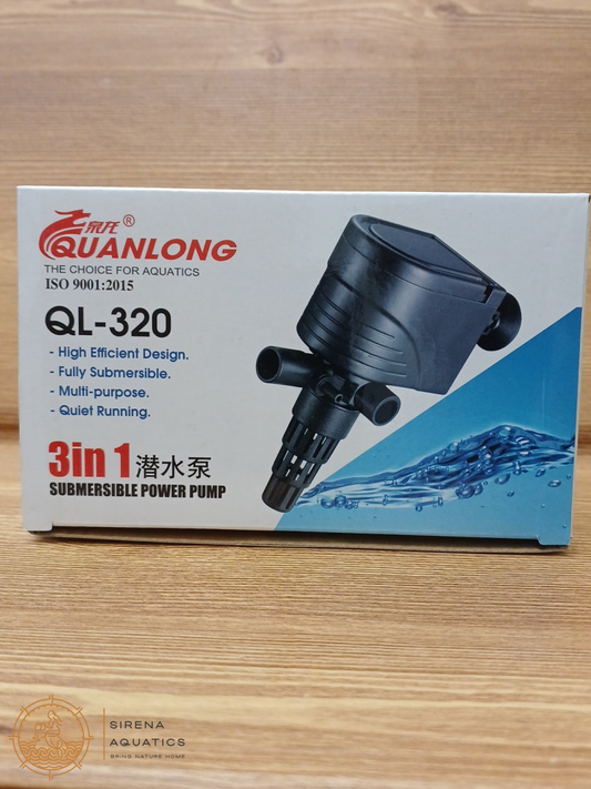 Quanlong 3 - In - 1 Submersible Aquarium Water Pump - Powerful And Versatile Ql - 320 800 L/H