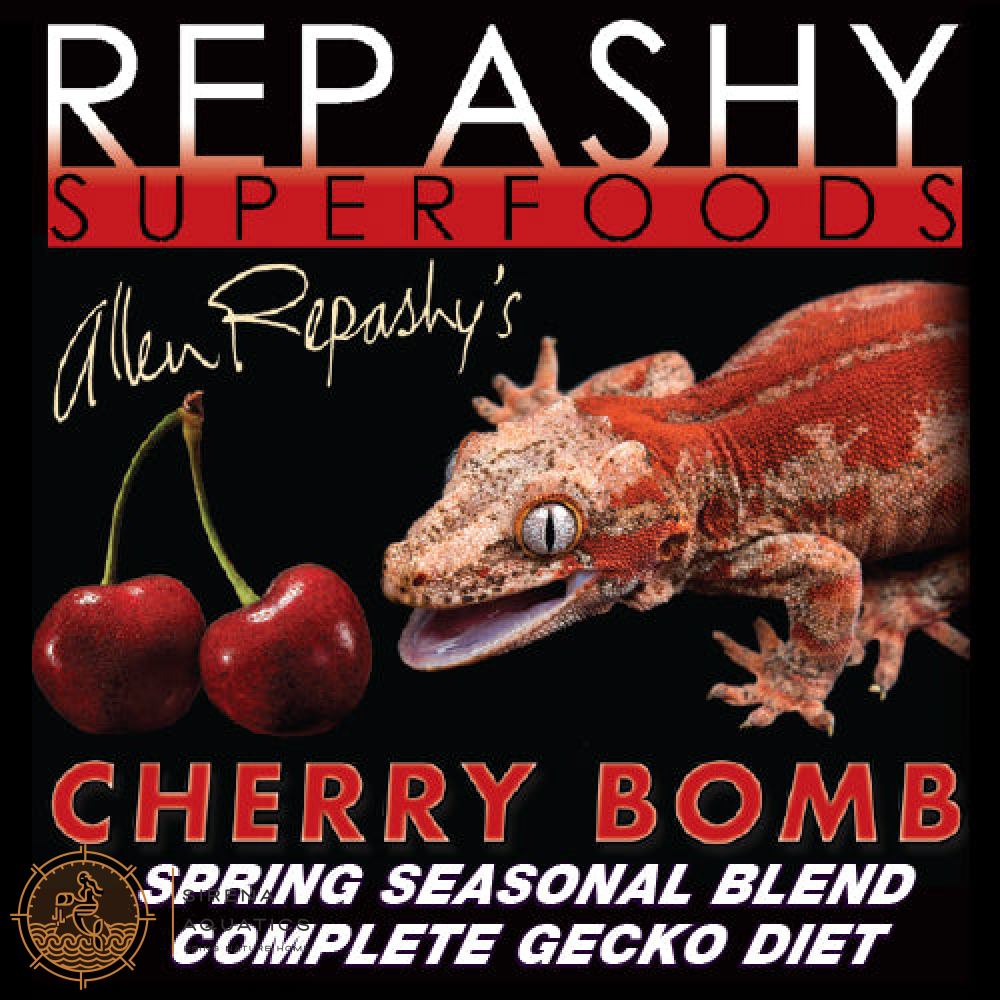 Repashy Cherry Bomb Gecko Diet - Nutrient-Rich Seasonal Blend For Healthy Happy Geckos! Reptile Food