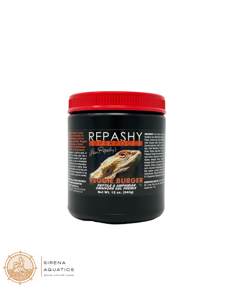 Repashy Veggie Burger - Nutritious Omnivore Gel For Bearded Dragons Tortoises & More! 340G Reptile