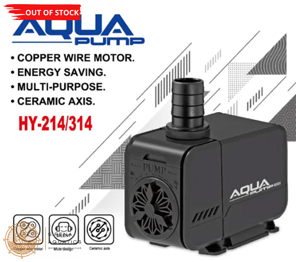 Seabillion Aqua Pump Hy Series - Quiet Durable For Fresh & Saltwater Aquariums 214 15W Aquarium