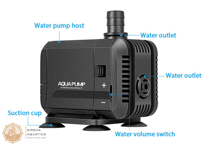 Seabillion Aqua Pump Hy Series - Quiet Durable Submersible Water For Fresh & Saltwater Aquariums