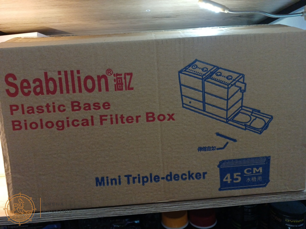 Seabillion Mini Plastic Triple Decker Trickle Filter - With 6 Trays! (45Cm) Filters And Media