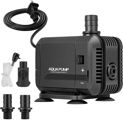 Seabillion Aqua Pump Hy Series - Quiet Durable Submersible Water For Fresh & Saltwater Aquariums