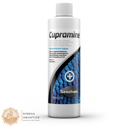 Seachem Cupramine Aquarium Water Treatments