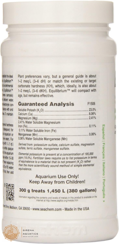 Seachem Equilibrium (300G) – Boost Plant Growth & Stability In Your Aquarium Ecosystem! Water