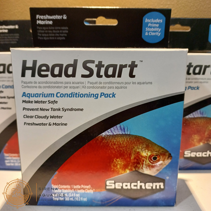 Seachem Head Start Water Conditioning 3 - Pack Additives